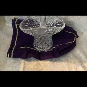 Gorgeous Heavy Fenton?Crystal Basket